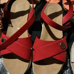 Elegant Red Women's Sandals